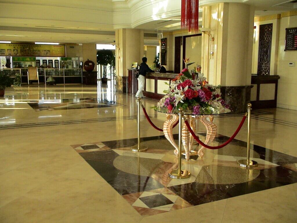 Hotel reception and concierge