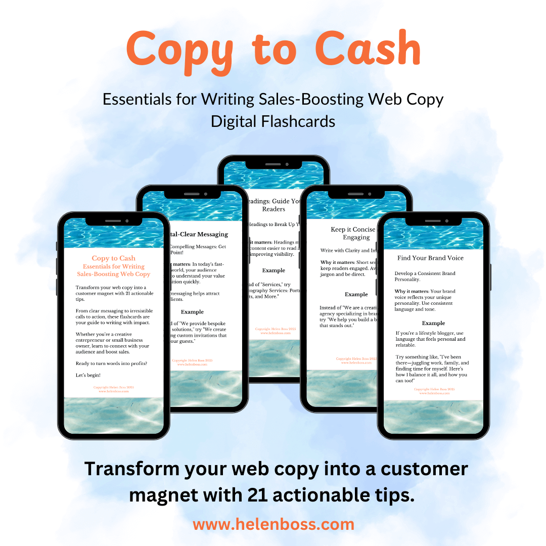 Copy to Cash: Sales Copywriting Tips Flashcards – Content Copy Boss