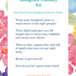 Instagram Visibility Kit digital flashcard