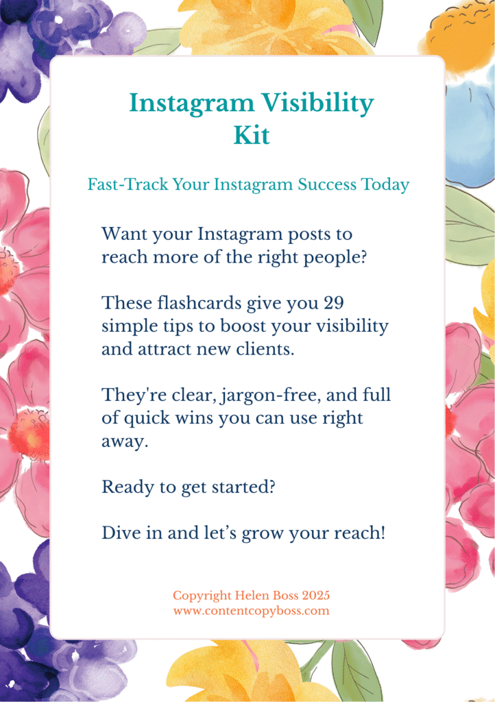 Instagram Visibility Kit digital flashcard