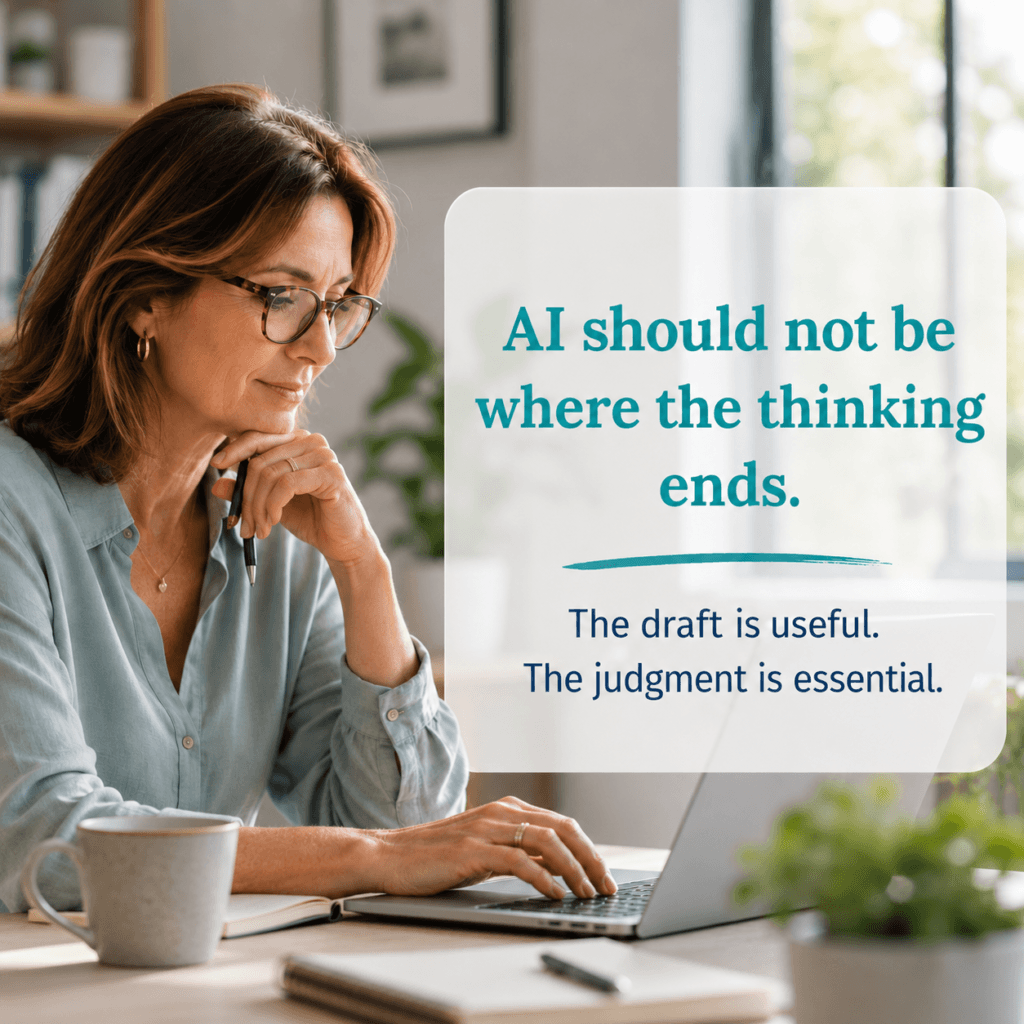 AI should not be where the thinking ends.