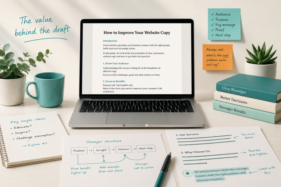 How to improve your AI website copy with clever editing